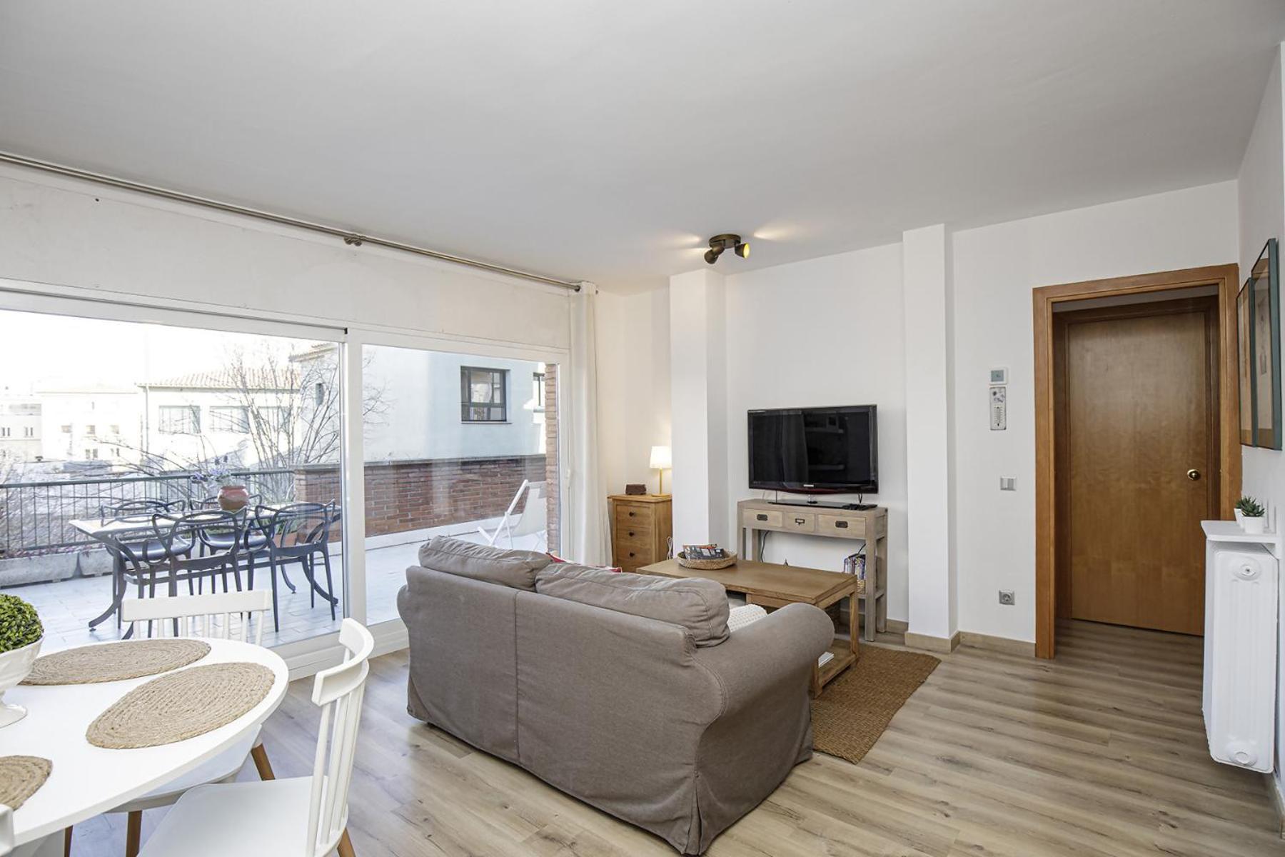 Apartamento Con Gran Terraza En Χιρόνα Εξωτερικό φωτογραφία